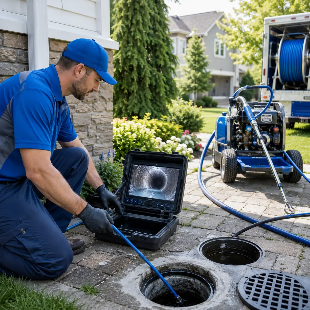 Outdoor drain cleaning professionals serving Portland, ME