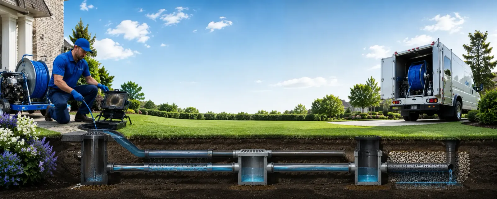 Outdoor drain cleaning information for Portland, ME